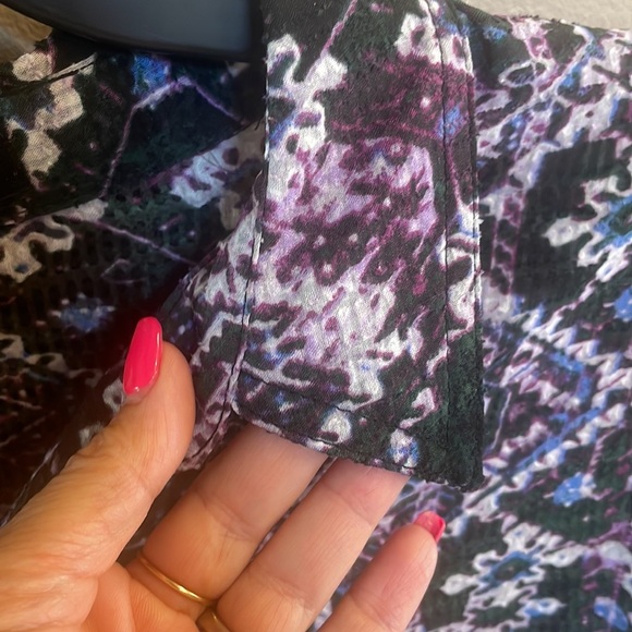 Jones New York VINTAGE semi sheer textured button up collared blouse relax fit M - Picture 17 of 17